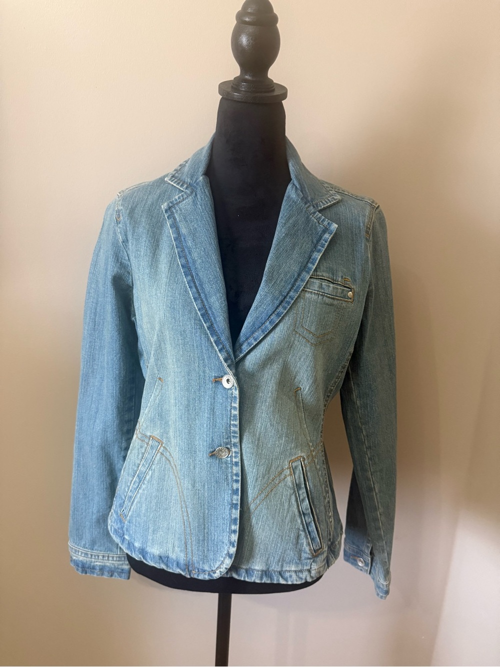 Axcess Light Wash Denim Blazer
